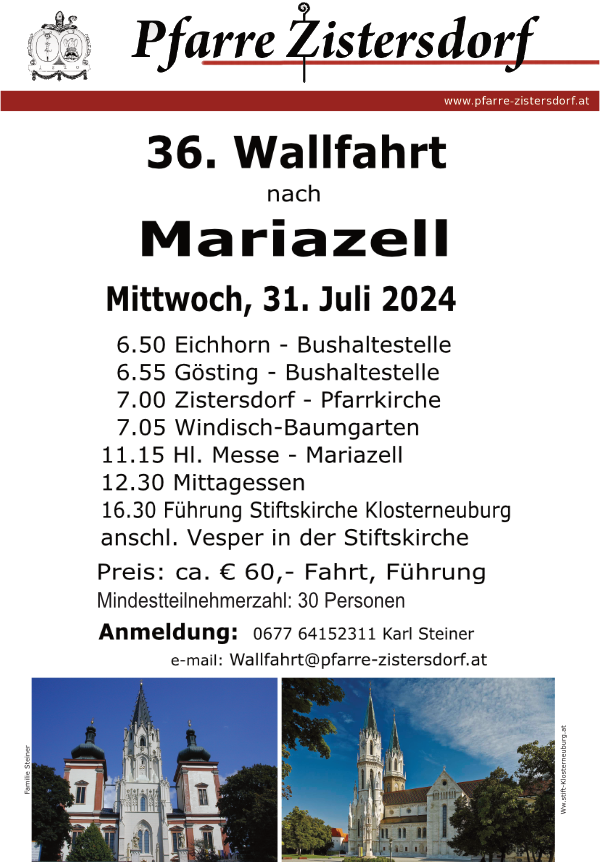 2024 Mariazellwallfahrt